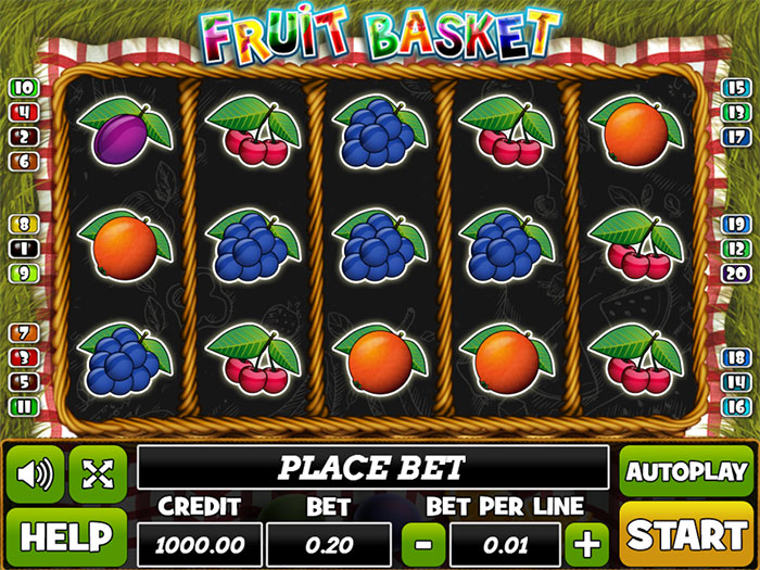 Играть игровой автомат Fruit Basket от компании PlayPearls