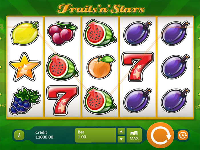 Играть в Игровой автомат Fruits and Stars от компании Playson