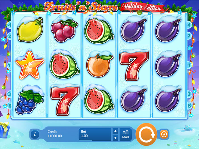 игровой автомат Fruits N Stars: Holiday Edition играть онлайн