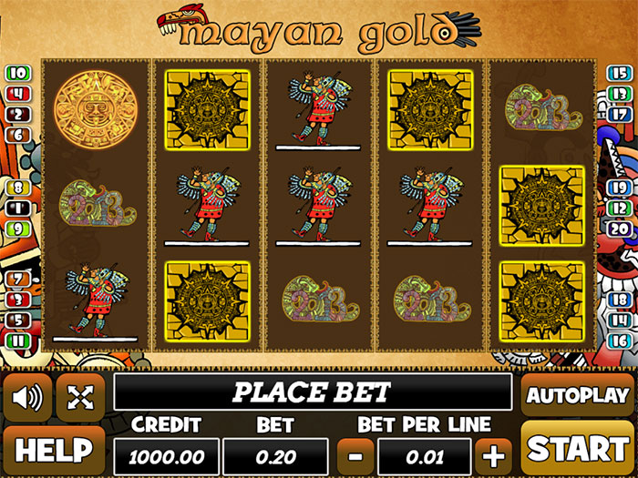 Играть в игровой автомат Mayan Gold от компании PlayPearls
