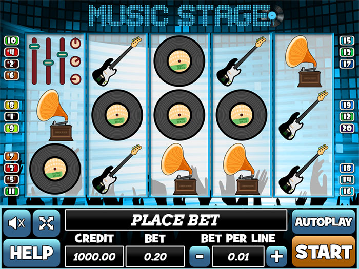 Music Stage, созданный компаний Play Pearls для виртуальных казино