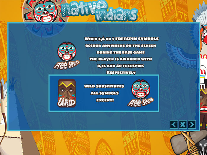Вайлд символы в игровом автомате Native Indians от компании PlayPearls