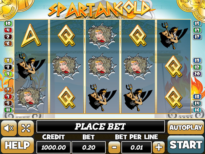 про игровой автомат Spartan Gold от компании PlayPearls играть онлайн