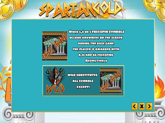Вайлд в автомате Spartan Gold от компании PlayPearls