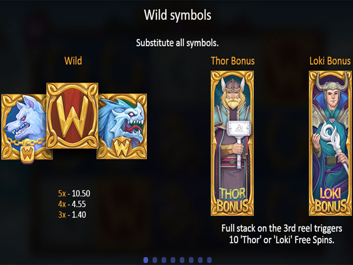 Играть в Игровой автомат Viking Gods: Thor and Loki Wild Symbols